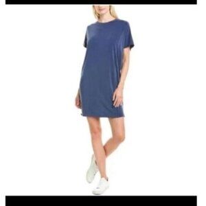 Madewell New with tags Sandwashed T-Shirt Shift Mini Dress Modal Juniper Berry B